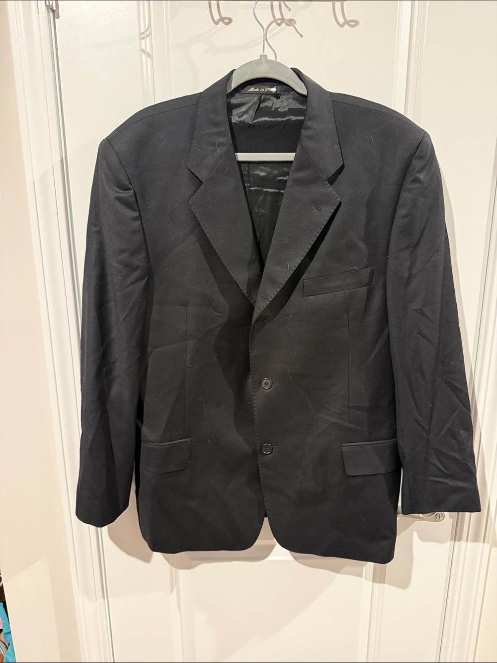 Ermenegildo Zegna Black Two-Button Suit Blazer